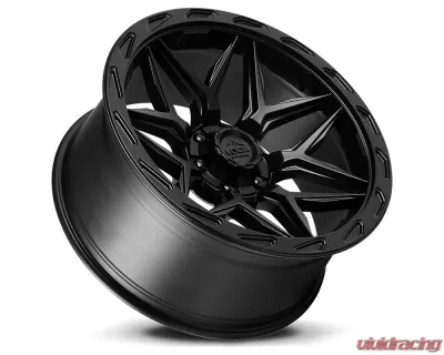 Lock Off-Road Matrix Wheel 22x10 8x165.1 -18mm Matte Black w/ Matte Black Ring - MATRIX-221082MB