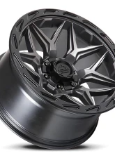 Lock Off-Road Matrix Wheel 22x10 8x180 -18mm Matte Grey w/ Matte Black Ring                                     - MATRIX-221088MGMBR - Image 3