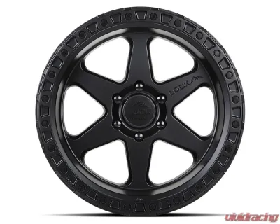 Lock Off-Road Olympus Wheel 18x9 6x139.7 -12mm Matte Black w/ Matte Black Ring - OLYMPUS-8969MB