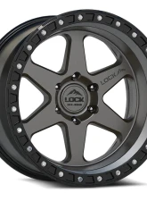 Lock Off-Road Olympus Wheel 18x9 6x139.7 +1mm Matte Grey w/ Matte Black Ring                                     - OLYMPUS-8969MGMBR1 - Image 3