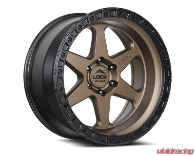 Lock Off-Road Olympus Wheel 18x9 6x139.7 1mm Matte Desert Bronze w/ Matte Black Ring - OLYMPUS-8969MRMBR1