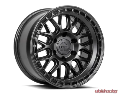 Lock Off-Road Onyx Wheel 17x9 5x127 | 5x5 1mm Matte Black w/ Matte Black Ring - ONYX-7957MB