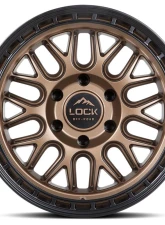 Lock Off-Road Onyx Wheel 17x9 5x127 | 5x5 1mm Matte Bronze w/ Matte Black Ring                                     - ONYX-7957MRMBR - Image 2