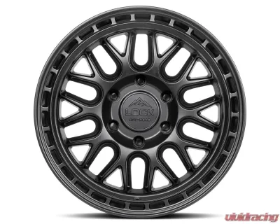 Lock Off-Road Onyx Wheel 17x9 6x139.7 1mm Matte Black w/ Matte Black Ring - ONYX-7969MB