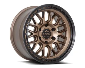 Lock Off-Road Onyx Wheel 17x9 6x139.7 1mm Matte Bronze w/ Matte Black Ring