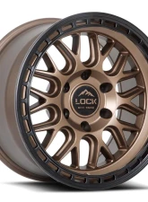 Lock Off-Road Onyx Wheel 17x9 6x139.7 1mm Matte Bronze w/ Matte Black Ring                                     - ONYX-7969MRMBR - Image 3