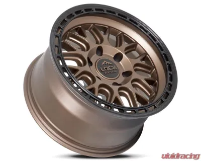 Lock Off-Road Onyx Wheel 17x9 6x139.7 -12mm Matte Bronze w/ Matte Black Ring - ONYX-7969MRMBR12N
