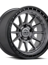 BAJA 7860MG Lock Off-Road Wheels 17x9 Inch Aluminum Black for Jeep Wrangler 2007-2018                                     - BAJA-7860MG - Image 3