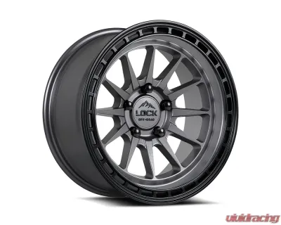 BAJA 7860MG Lock Off-Road Wheels 17x9 Inch Aluminum Black for Jeep Wrangler 2007-2018 - BAJA-7860MG