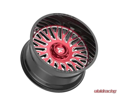 Fittipladi Alpha Series FA07 Wheel 22x12 6x135/6x5.50 -44 Gloss Black Machine Face Red Tint - FA07-221263539N44MBRM