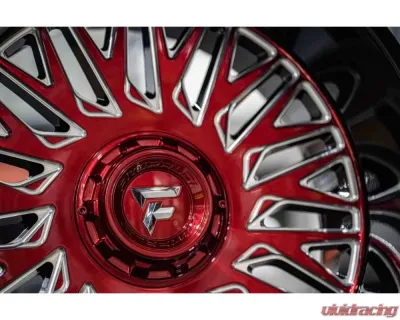 Fittipladi Alpha Series FA07 Wheel 22x12 6x135/6x5.50 -44 Gloss Black Machine Face Red Tint - FA07-221263539N44MBRM