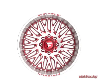 Fittipladi Alpha Series FA07 Wheel 22x12 6x135/6x5.50 -44 Gloss Red Machine - FA07-221263539N44MR