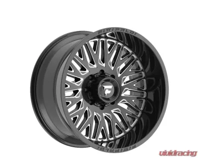 Fittipladi Alpha Series FA07 Wheel 22x12 8x6.50 -44 Black Milled - FA07-22128165N44BM