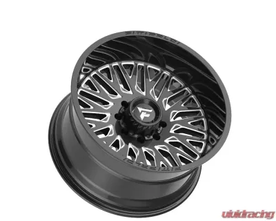 Fittipladi Alpha Series FA07 Wheel 22x12 8x6.50 -44 Black Milled - FA07-22128165N44BM