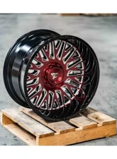 Fittipladi Alpha Series FA07 Wheel 26x12 6x135/6x5.50 -44 Gloss Black Machine Face Red Tint                                     - FA07-261263539N44MBRM - Image 4