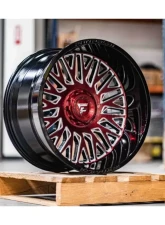 Fittipladi Alpha Series FA07 Wheel 26x12 6x135/6x5.50 -44 Gloss Black Machine Face Red Tint                                     - FA07-261263539N44MBRM - Image 6