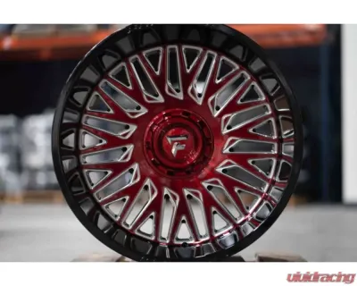 Fittipladi Alpha Series FA07 Wheel 26x12 6x135/6x5.50 -44 Gloss Black Machine Face Red Tint - FA07-261263539N44MBRM