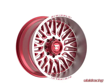 Fittipladi Alpha Series FA07 Wheel 26x12 8x170 -44 Gloss Red Machine - FA07-26128170N44MR