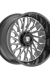 Fittipladi Alpha Series FA08 Wheel 22x12 5x5/5x127 | 5x5 -44 Black Milled                                     - FA08-221252739N44BM - Image 3