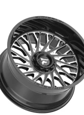 Fittipladi Alpha Series FA08 Wheel 22x12 5x5/5x127 | 5x5 -44 Black Milled                                     - FA08-221252739N44BM - Image 2