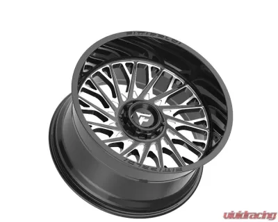 Fittipladi Alpha Series FA08 Wheel 22x12 5x5/5x127 | 5x5 -44 Black Milled - FA08-221252739N44BM
