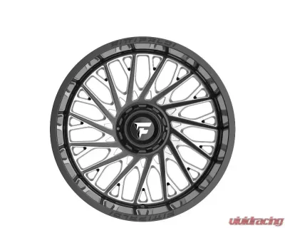 Fittipladi Alpha Series FA08 Wheel 22x12 8x6.50 -44 Black Milled - FA08-22128165N44BM