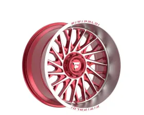 Fittipladi Alpha Series FA08 Wheel 22x12 8x6.50 -44 Gloss Red Machine