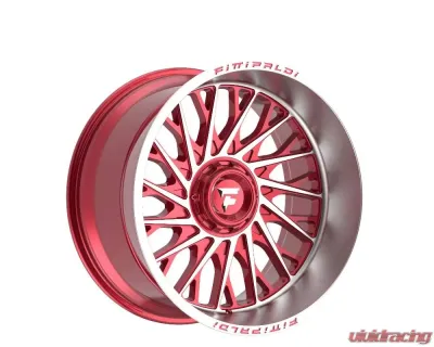 Fittipladi Alpha Series FA08 Wheel 22x12 8x170 -44 Gloss Red Machine - FA08-22128170N44MR