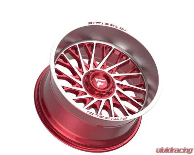 Fittipladi Alpha Series FA08 Wheel 22x12 8x170 -44 Gloss Red Machine - FA08-22128170N44MR