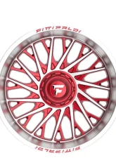 Fittipladi Alpha Series FA08 Wheel 22x12 8x170 -44 Gloss Red Machine                                     - FA08-22128170N44MR - Image 3