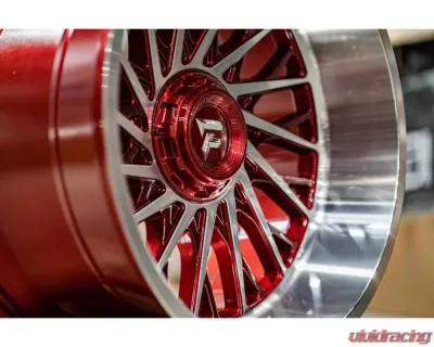 Fittipladi Alpha Series FA08 Wheel 22x12 8x170 -44 Gloss Red Machine - FA08-22128170N44MR