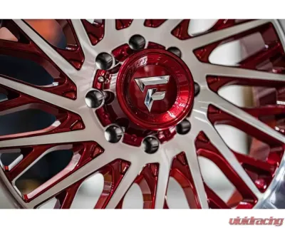 Fittipladi Alpha Series FA08 Wheel 22x12 8x170 -44 Gloss Red Machine - FA08-22128170N44MR