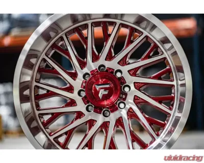 Fittipladi Alpha Series FA08 Wheel 22x12 8x170 -44 Gloss Red Machine - FA08-22128170N44MR