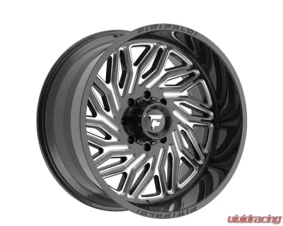 Fittipladi Alpha Series FA13 Wheel 24x12 6x135/6x5.50 -44 Black Milled - FA13-241263539N44BM