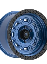 Fittipladi Terra Series FT100 Wheel 17x9 5x127 | 5x5 -12mm Gloss Blue w/ Black Ring                                     - FT100-17905127N12BLB - Image 3
