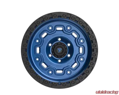 Fittipladi Terra Series FT100 Wheel 17x9 5x127 | 5x5 -12mm Gloss Blue w/ Black Ring - FT100-17905127N12BLB