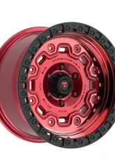 Fittipladi Terra Series FT100 Wheel 17x9 5x127 | 5x5 -12mm Machined Red Tint w/ Black Ring                                     - FT100-17905127N12RTB - Image 5