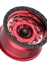 Fittipladi Terra Series FT100 Wheel 17x9 5x127 | 5x5 -12mm Machined Red Tint w/ Black Ring                                     - FT100-17905127N12RTB - Image 2