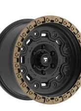 Fittipladi Terra Series FT100 Wheel 17x9 6x5.5 -12 Satin Black w/ Bronze Ring                                     - FT100-17906139N12BZ - Image 3