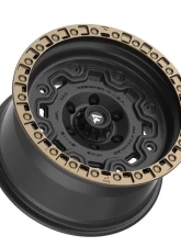 Fittipladi Terra Series FT100 Wheel 17x9 6x5.5 -12 Satin Black w/ Bronze Ring                                     - FT100-17906139N12BZ - Image 2