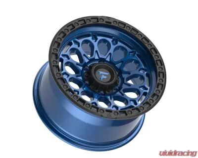 Fittipladi Terra Series FT101 Wheel 17x9 5x127 | 5x5 -12mm Gloss Blue w/ Black Ring - FT101-17905127N12BLB