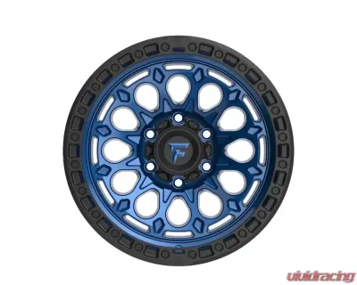 Fittipladi Terra Series FT101 Wheel 17x9 5x127 | 5x5 -12mm Gloss Blue w/ Black Ring - FT101-17905127N12BLB