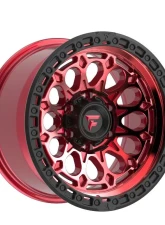 Fittipladi Terra Series FT101 Wheel 17x9 5x127 | 5x5 -12mm Machined Red Tint w/ Black Ring                                     - FT101-17905127N12RTB - Image 3