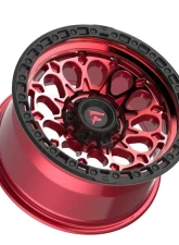 Fittipladi Terra Series FT101 Wheel 17x9 5x127 | 5x5 -12mm Machined Red Tint w/ Black Ring                                     - FT101-17905127N12RTB - Image 2