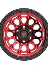 Fittipladi Terra Series FT101 Wheel 17x9 5x127 | 5x5 -12mm Machined Red Tint w/ Black Ring                                     - FT101-17905127N12RTB - Image 3