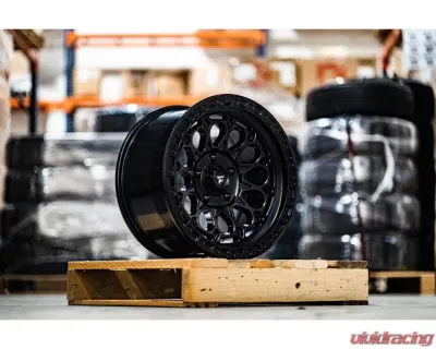 Fittipladi Terra Series FT101 Wheel 17x9 5x127 | 5x5 -12mm Satin Black - FT101-17905127N12SB