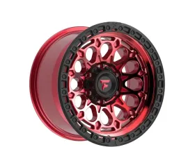 Fittipladi Terra Series FT101 Wheel 17x9 6x135 -12 Machined Red Tint w/ Black Ring