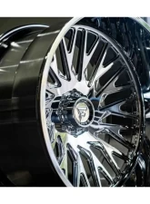 Fittipladi Truck Forged FTF500 Wheel 24x14 5x127 | 5x5 -76 Left Directional Polished                                     - FTF500-24145127N76P-L - Image 6