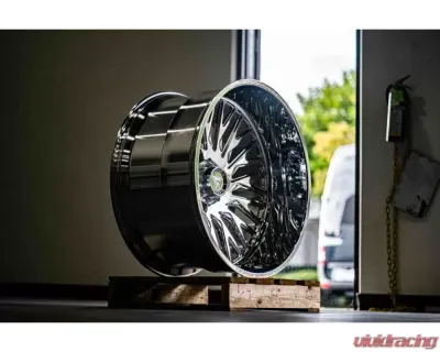 Fittipladi Truck Forged FTF500 Wheel 24x14 5x127 | 5x5 -76 Left Directional Polished - FTF500-24145127N76P-L