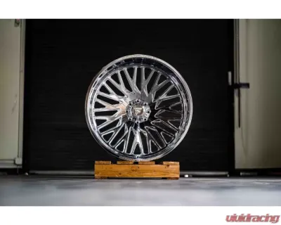 Fittipladi Truck Forged FTF500 Wheel 24x14 6x5.5 -76 Left Directional Polished - FTF500-24146139N76P-L